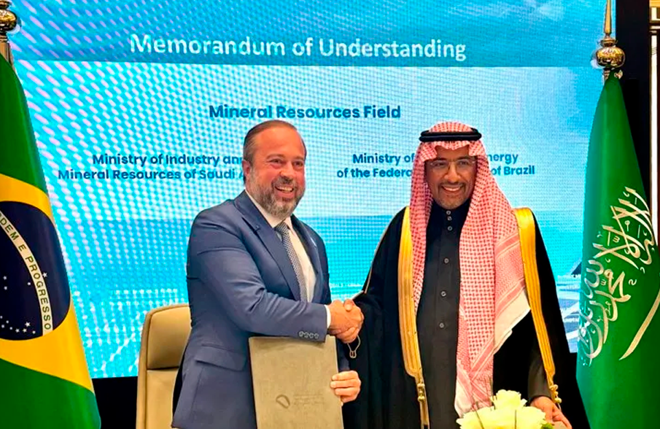 Brasil e Arábia Saudita fortalecem parceria estratégica na mineração